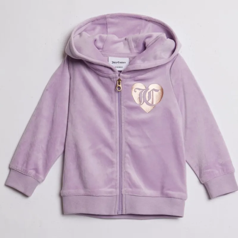 New Juicy Couture Baby Piger Velour Træningsdragt Lavendel Lilla
