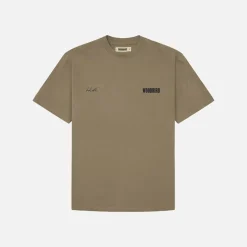 Woodbird Baine 8410 T Shirt Mørke/​Kolt Dark Brown-Cobalt Brun