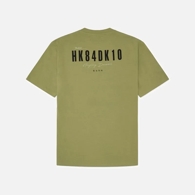 Clearance Woodbird Baine 8410 T shirt Sage Green Salvie Grøn
