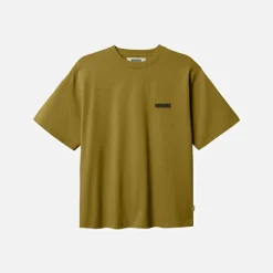 Discount Woodbird Baine Balance T Shirt Dark Green Grøn
