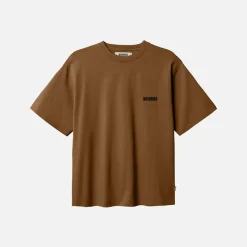 Online Woodbird Baine Balance T Shirt Dark Brown Brun