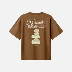 Online Woodbird Baine Balance T Shirt Dark Brown Brun