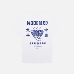 Discount Woodbird Baine Serve T Shirt Hvid