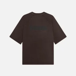 Clearance Woodbird Blake Vasket Logo T-Shirt Brun