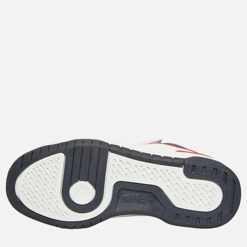 Hot Levi's Børn Dereck Hi-Top Sneakers Navy Rød 0218 Hvid