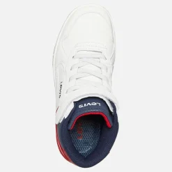 Hot Levi's Børn Dereck Hi-Top Sneakers Navy Rød 0218 Hvid