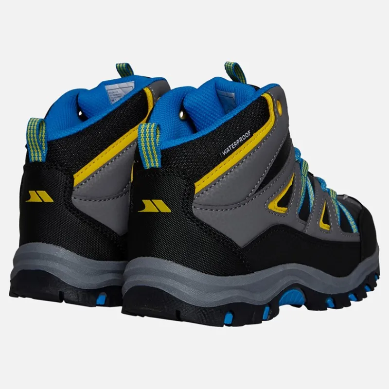 Hot Trespass Børn Gillon 2 Mid Waterproof Vandrestøvler Sort