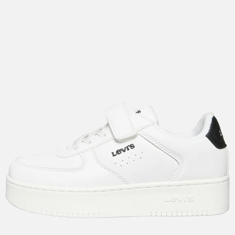 Discount Levi's Børn New Union Sneakers Sort 0062 Hvid