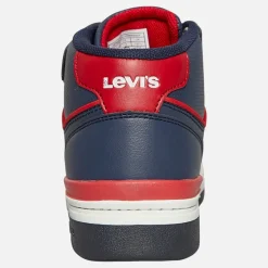 Discount Levi's Børne Dereck Hi Top Sneakers Navy Rød 0290 Marineblå