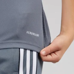 Outlet adidas Børne Junior Tiro 23 League T Shirt Team Onix/Hvid Grå