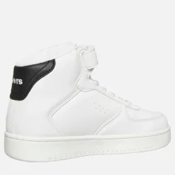 Discount Levi's Børne New Union Hi Top Sneakers Sort 0062 Hvid