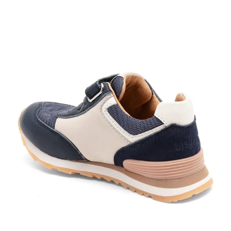New Bisgaard Børne Walde Velcro Sko Navy Marineblå