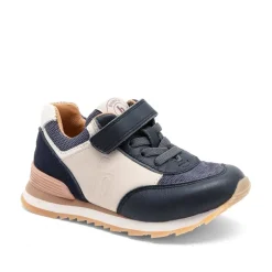 New Bisgaard Børne Walde Velcro Sko Navy Marineblå