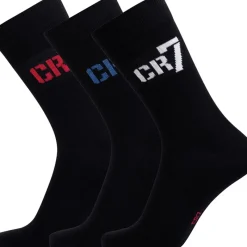 Clearance CR7 Børnesokker Tre e Sort