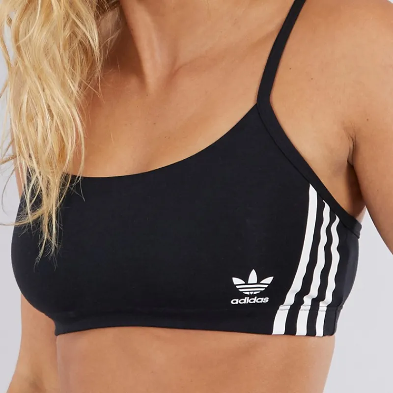 adidas Originals Dame Adicolor Comfort Flex Bomulds Bralette Sort