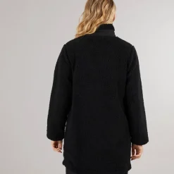 Online Bench Dame Akita Lang Lynlås Fleece Sort