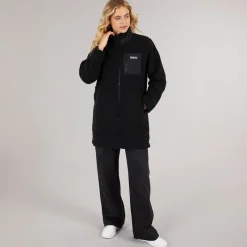 Online Bench Dame Akita Lang Lynlås Fleece Sort