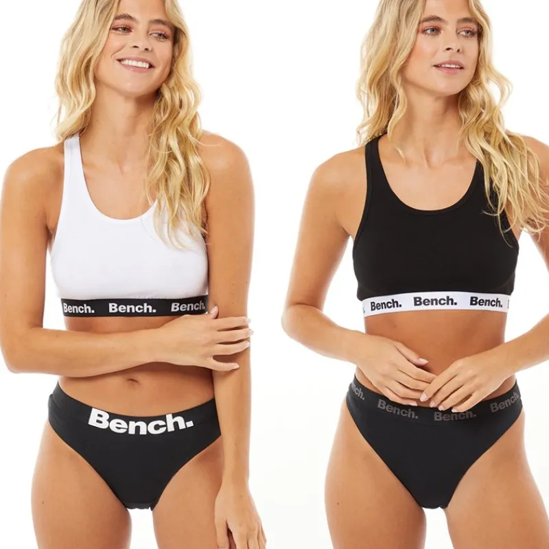 Sale Bench Dame Angelina To-pak BH'er Hvid/Sort