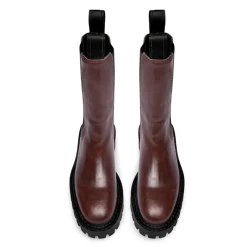 Discount LÄST Dame Angie Chelsea Støvler Dark Brown