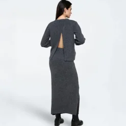 Discount Moves Dame Asla Sweater 0201 Castlerock Koks-mergel