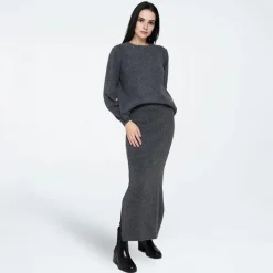 Discount Moves Dame Asla Sweater 0201 Castlerock Koks-mergel