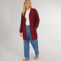 Bench Dame Asteria Cardigan Burgundy Bordeaux