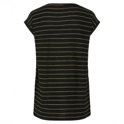 Online Pieces Dame Billo Lurex T Shirt Sort
