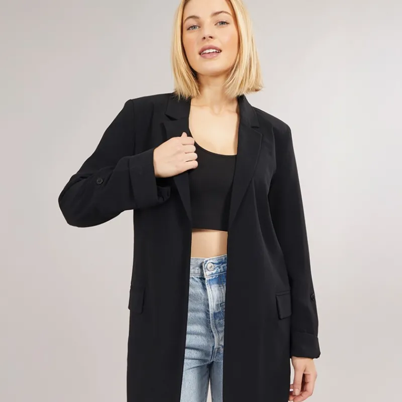 Sale Only Dame Blazer Blanca Life 3/4 Løstsiddende Sort