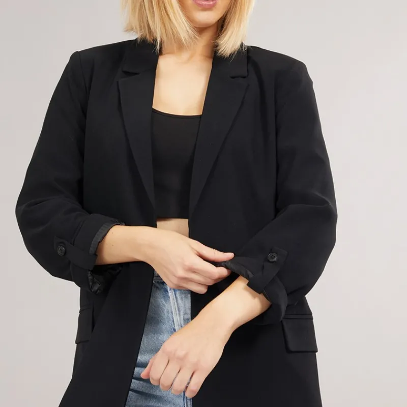 Sale Only Dame Blazer Blanca Life 3/4 Løstsiddende Sort