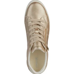 Discount GEOX Dame Blomiee Side Zip Træningssko Lys Guld/​Lys Sand