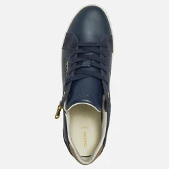 Hot GEOX Dame Blomiee Sneakers Flade Marineblå