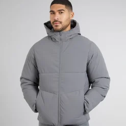 New JACK & JONES Dame Brady Hætte Puf Jakke Castlerock