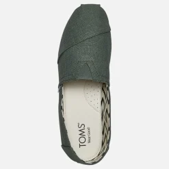 Best TOMS Dame Canvas Alpargata Espadriller Medium Green Grøn