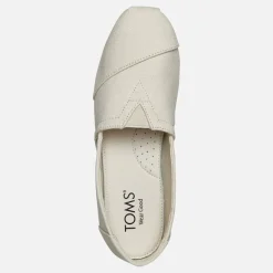 Outlet TOMS Dame Canvas Alpargata Espadriller Cream Cremefarvet