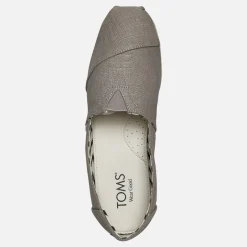Outlet TOMS Dame Canvas Alpargata Espadriller Grå Grå