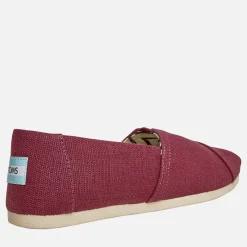 Best TOMS Dame Canvas Alpargata Espadrilles Mørk Blomme Blommefarvet