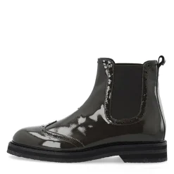 Outlet Ca'Shott Dame Casbetty Brogue Chelsea Støvler Lak Coffee