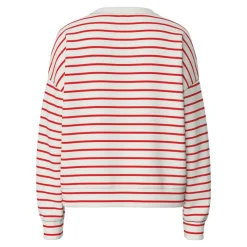 New Pieces Dame Chili Striped Sweatshirts beige