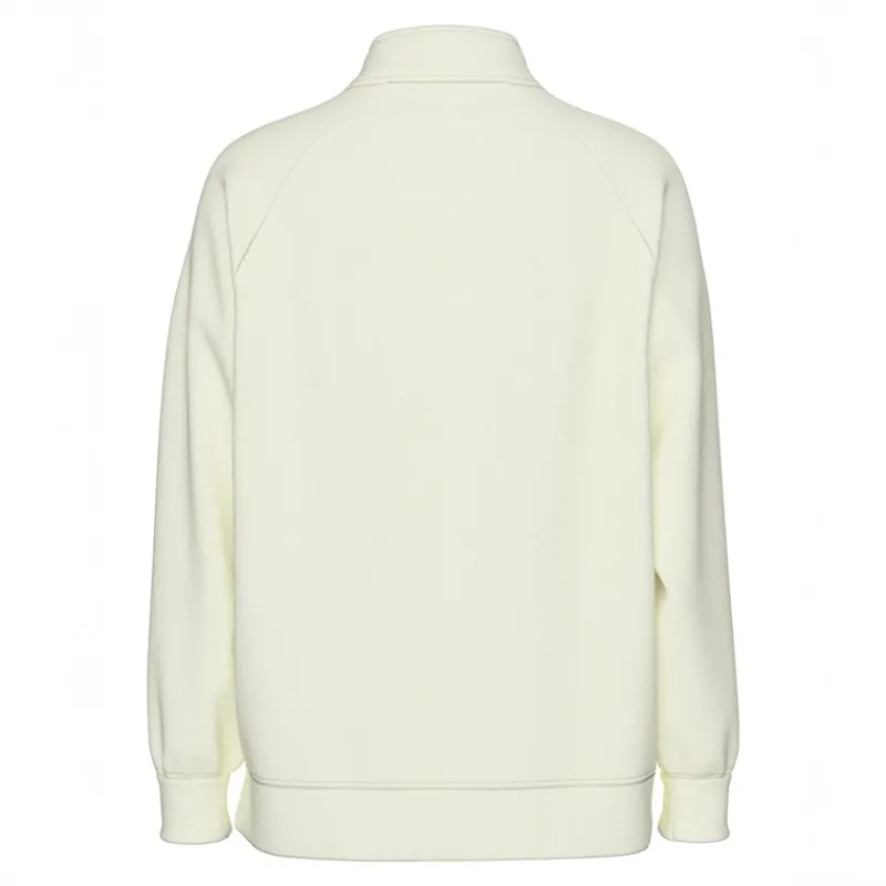 Best Pieces Dame Chilli Halv lynlås sweatshirt White Pepper