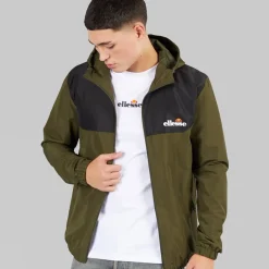 Sale Ellesse Dame Chilte Windrunner Jakke Khaki kakigrøn
