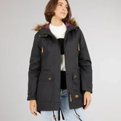 Discount Trespass Dame Clea Isoleret Vandtæt Parka Sort