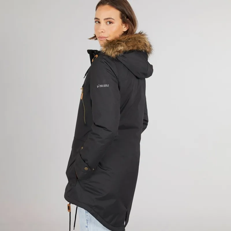 Discount Trespass Dame Clea Isoleret Vandtæt Parka Sort