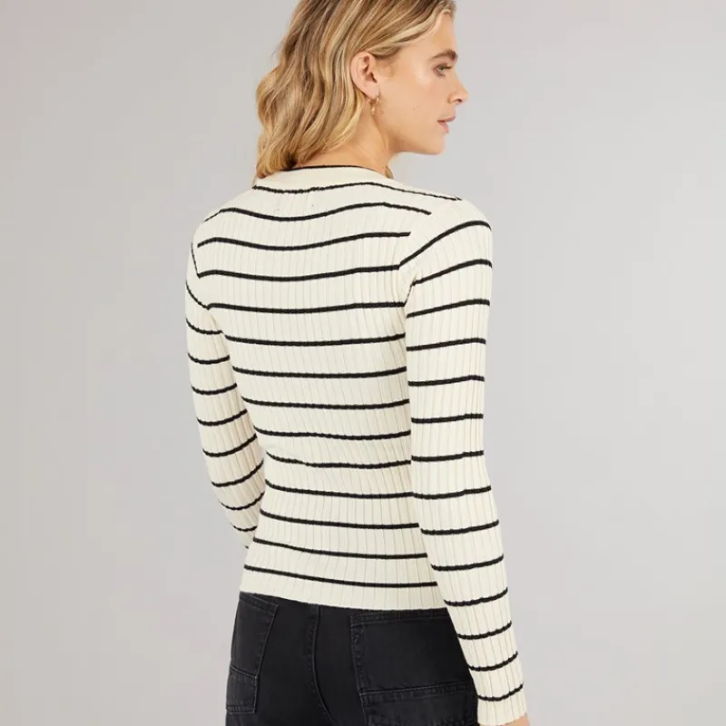 Best Pieces Dame Crista O Hals Strikket Sweater Birch beige