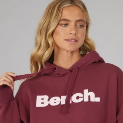 Hot Bench Dame Dayla Oversized Hættetrøje Burgundy Bordeaux