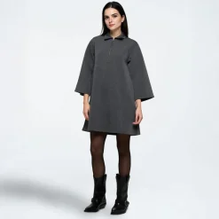 Moves Dame Ellianna Kjole 980M Dark Grey Melange