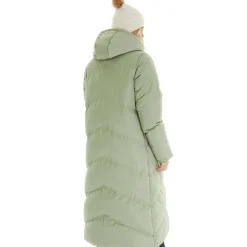 Outlet Bench Dame Eloraina Lang Ærmeløs Dunjakke Lysegrøn Lys Khaki