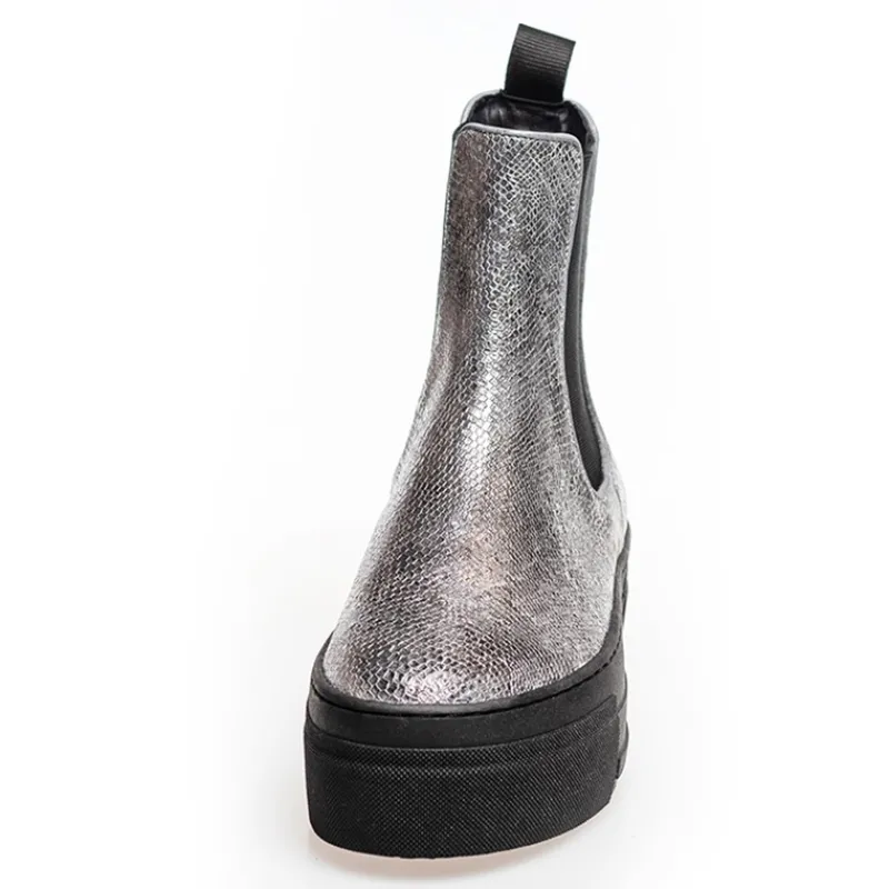 Sale Copenhagen Shoes Dame Enya Støvler 009 Sølv Slange
