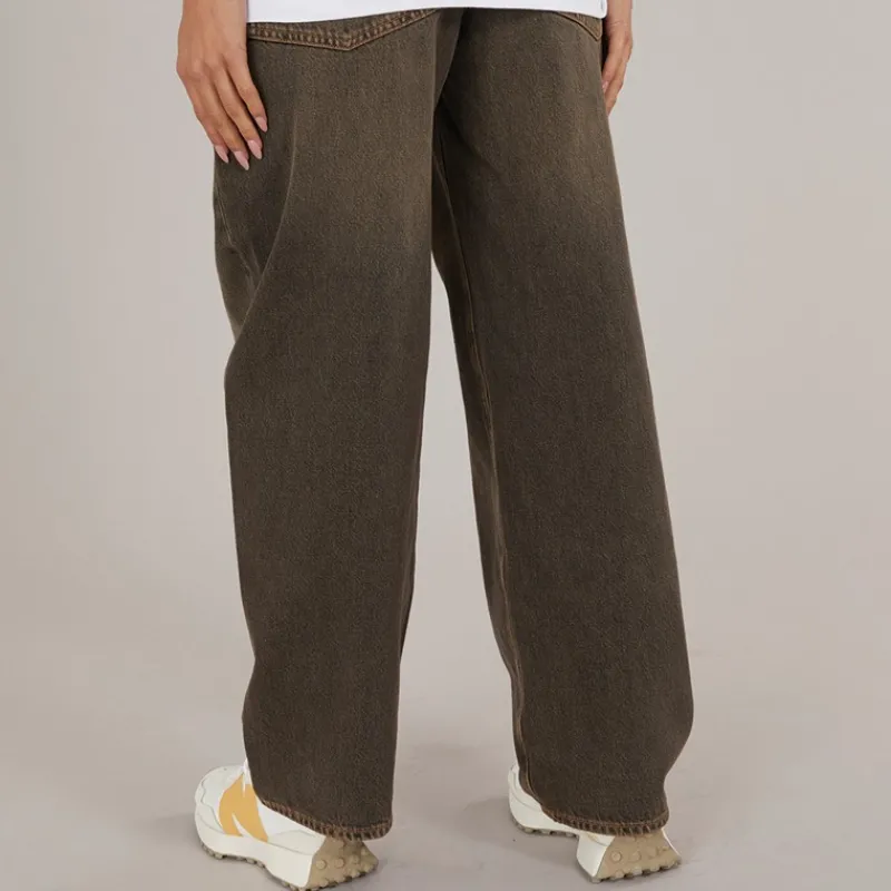 Outlet JJXX Dame Erin Baggy Jeans Medium Brun Denim