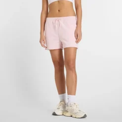 Outlet New Balance Dame Essentials Fransk Terry Shorts Rose Sugar