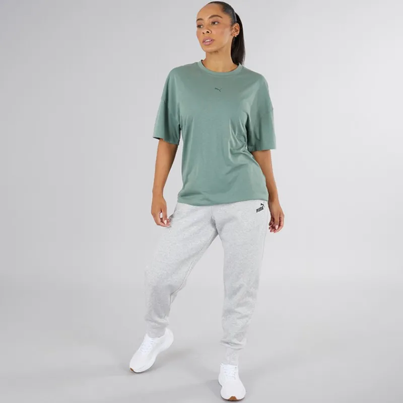 Outlet Puma Dame Essentials Logo Joggers Lys Gråmeleret